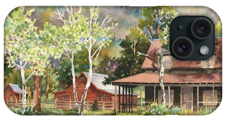 Barn Painting iPhone Case featuring the photograph The DeLonde Homestead at Caribou Ranch #1 by Anne Gifford