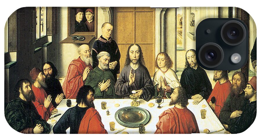 The Last Supper iPhone Case featuring the painting The Last Supper #2 by Dieric Bouts