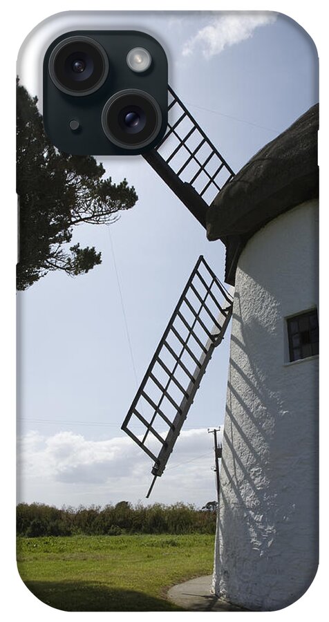 Historic iPhone Case featuring the photograph The old Irish windmill #1 by Ian Middleton