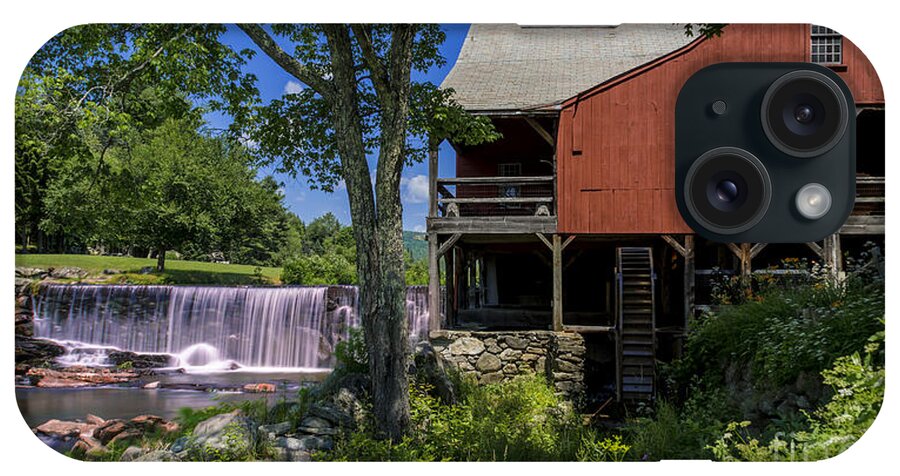 grist Mill iPhone Case featuring the photograph The Old Mill Museum. #1 by New England Photography
