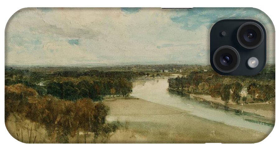 Joseph Mallord William Turner 17751851  The Thames From Richmond Hill iPhone Case featuring the painting The Thames from Richmond Hill #1 by Joseph Mallord