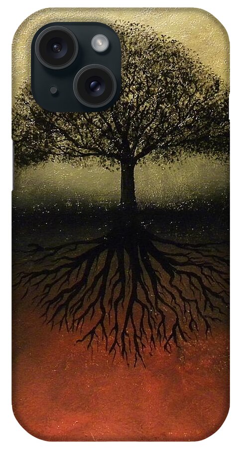 Tree iPhone Case featuring the painting The Tree of Life #2 by Edwin Alverio