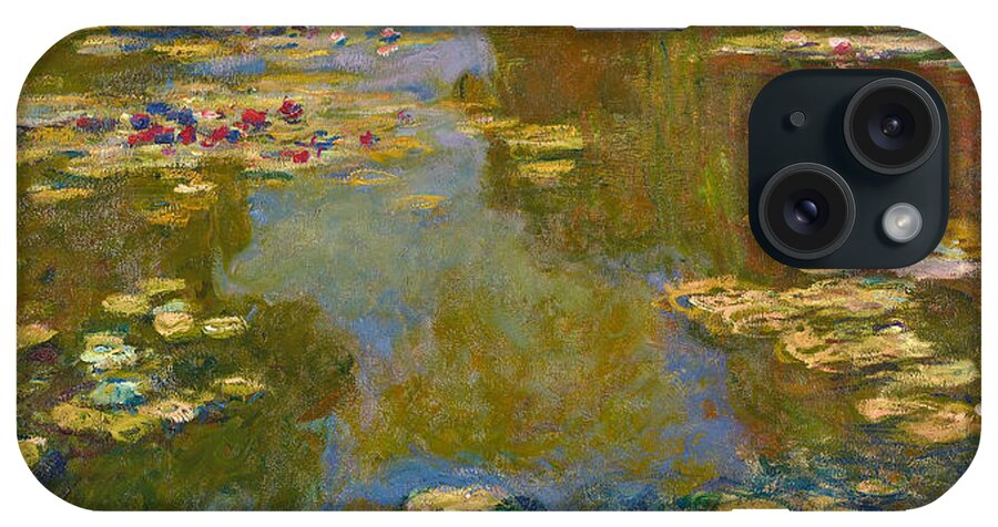 Claude Monet iPhone Case featuring the painting The Water Lily Pond #1 by Claude Monet