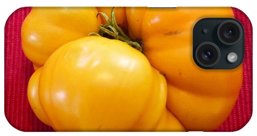 Tomatoe iPhone Case featuring the photograph Tomatoe #1 by Suzanne Lorenz