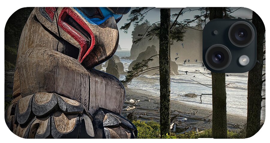 Art iPhone Case featuring the photograph Totem Pole in the Pacific Northwest #1 by Randall Nyhof