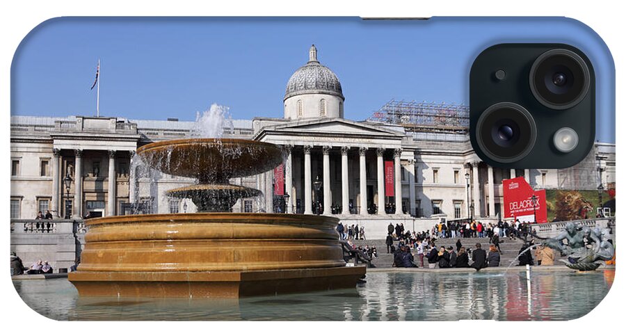Trafalgar Square London iPhone Case featuring the photograph Trafalgar Square London #1 by Julia Gavin