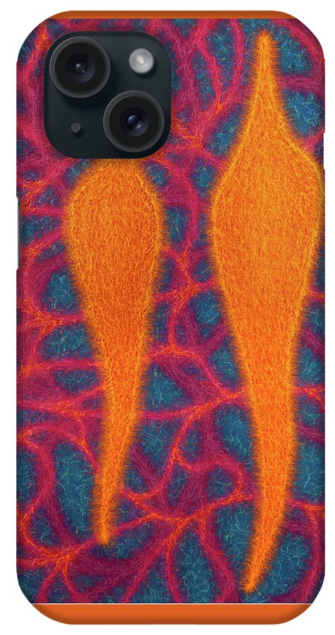 Color iPhone Case featuring the painting Two One by Stephen Mauldin