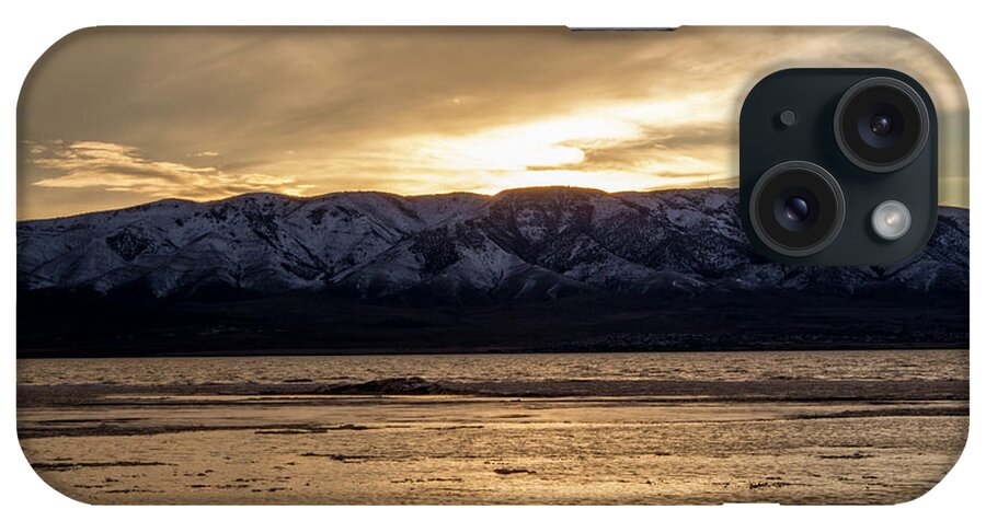 Utah iPhone Case featuring the photograph Utah Lake in February #1 by K Bradley Washburn