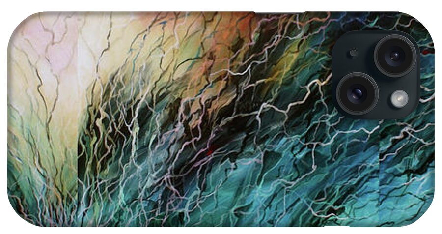  iPhone Case featuring the painting Vanishing Point #1 by Michael Lang