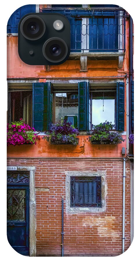 Apartment iPhone Case featuring the photograph Blue Doors and Shutters by Maria Coulson