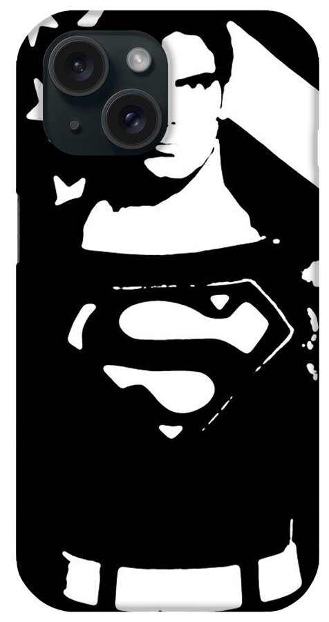 Comic Art iPhone Case featuring the digital art Waiting For Superman #2 by Saad Hasnain