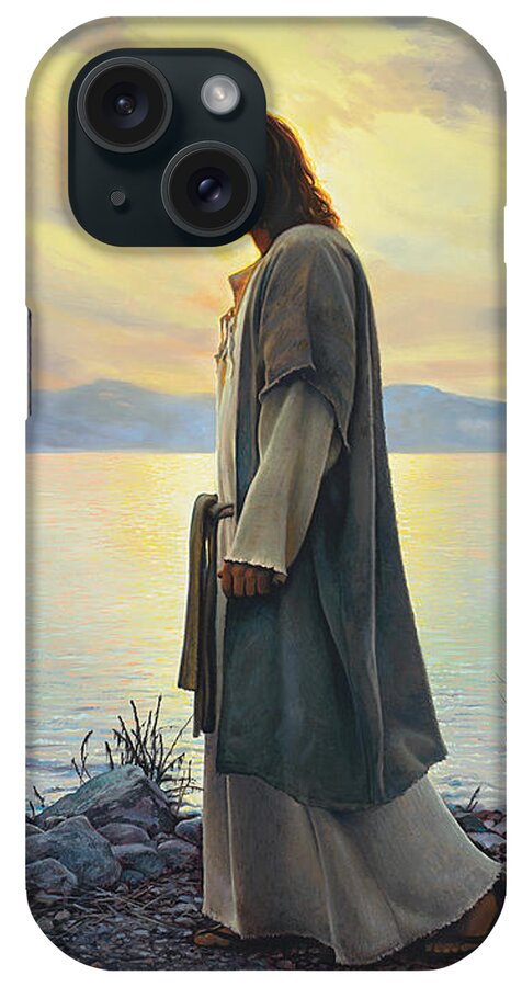 Jesus iPhone Case featuring the painting Walk with Me by Greg Olsen