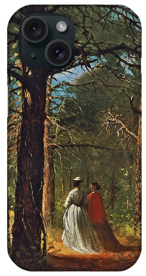 Winslow Homer iPhone Case featuring the painting Waverly Oaks #1 by Winslow Homer
