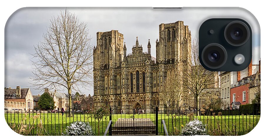 Wells iPhone Case featuring the photograph Wells Cathedral #1 by Shirley Mitchell