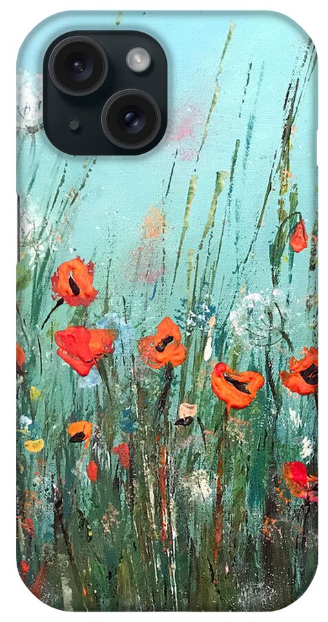 Wild iPhone Case featuring the painting Wild Flowers #1 by Dorothy Maier