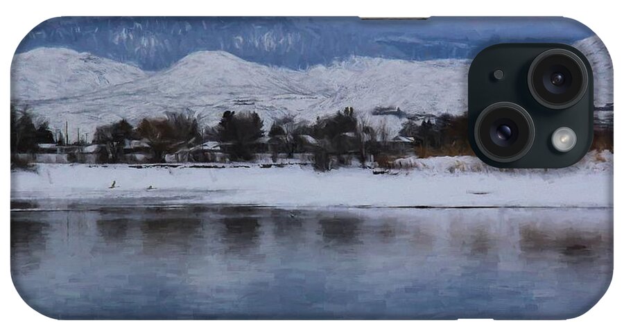 River iPhone Case featuring the photograph Winter Light by Kathy Bassett