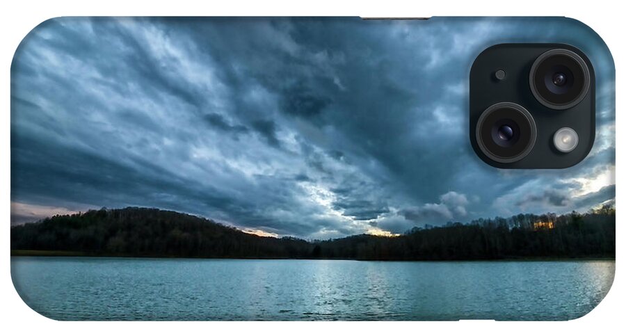 Lake iPhone Case featuring the photograph Winter Storm Clouds #1 by Thomas R Fletcher