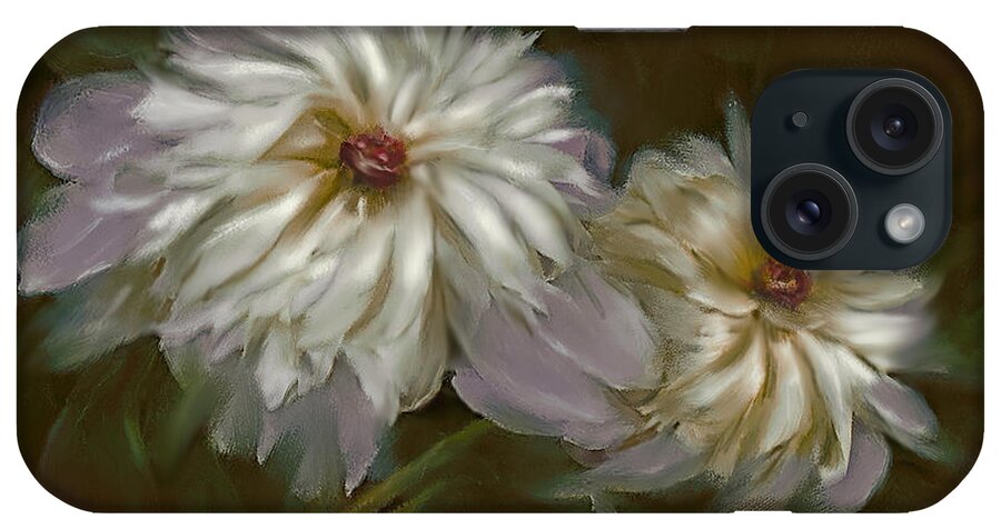 Peony iPhone Case featuring the digital art Withering Peony #1 by Bonnie Willis