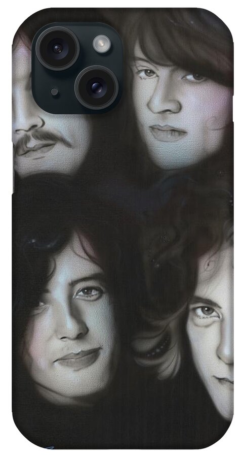 Led iPhone Case featuring the painting Zeppelin by Christian Chapman Art
