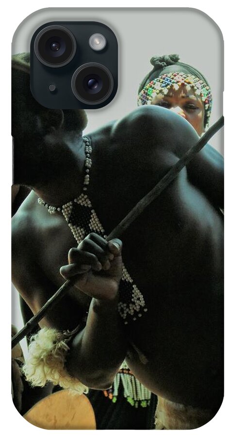 Zulu Man iPhone Case featuring the photograph Zulu Warrior #1 by Vijay Sharon Govender