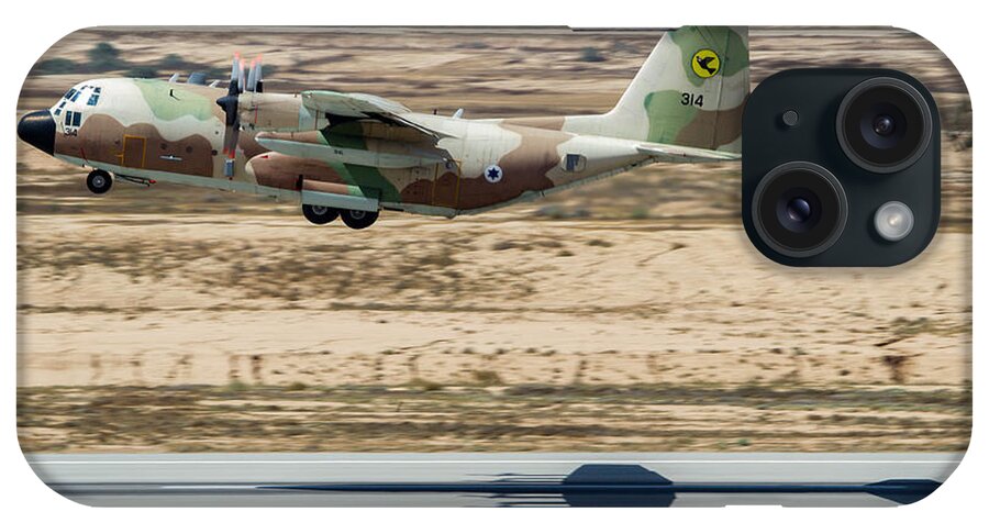 C-130 iPhone Case featuring the photograph Israel Air Force C-130 Hercules #10 by Nir Ben-Yosef