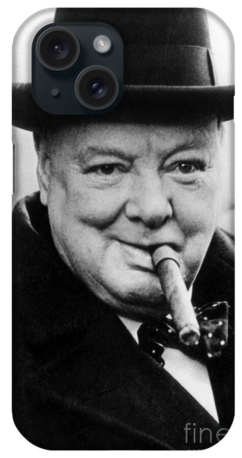 Churchill iPhone Case featuring the photograph Winston Churchill by English School
