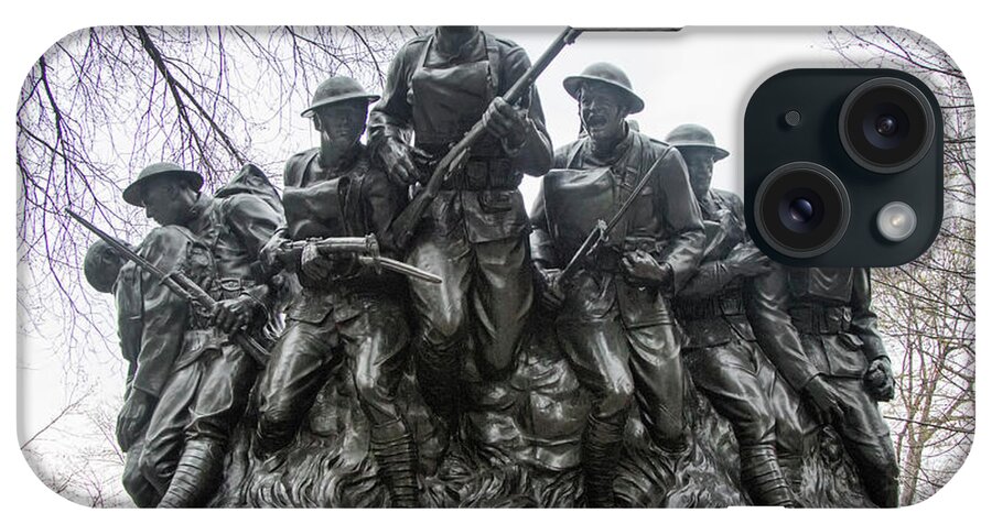Nyc iPhone Case featuring the photograph 107th Infantry Memorial Central Park NY by Chuck Kuhn