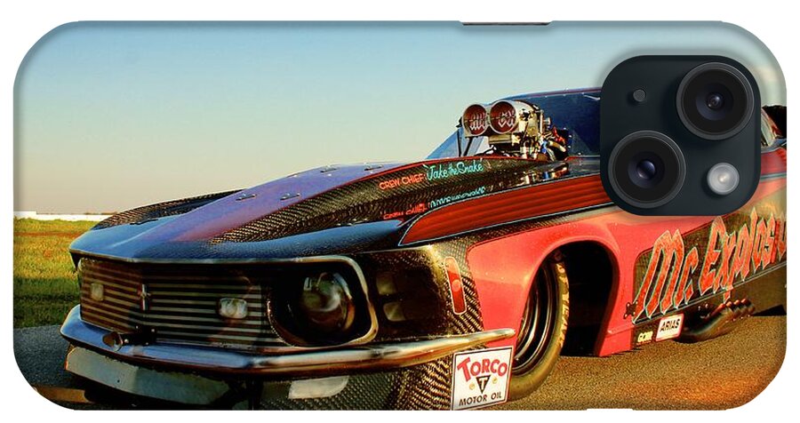 Funny Car iPhone Case featuring the photograph Funny Car #11 by Mariel Mcmeeking