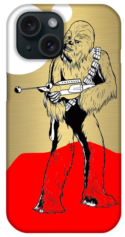 Chewbacca iPhone Case featuring the mixed media Star Wars Chewbacca Collection #11 by Marvin Blaine