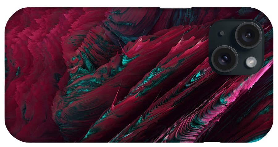 Digital Abstract iPhone Case featuring the digital art 112815 by Matthew Lindley