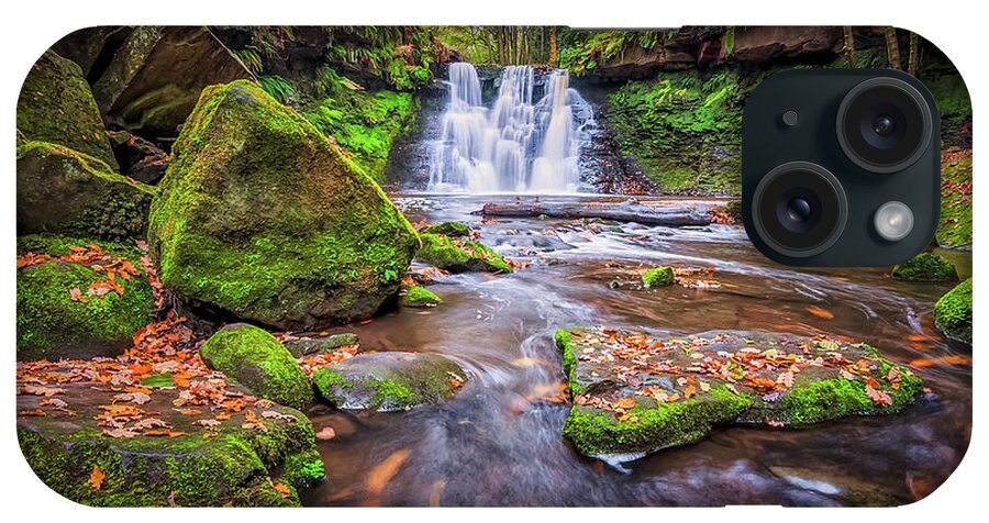 Waterfall iPhone Case featuring the photograph Goit Stock Waterfall by Mariusz Talarek