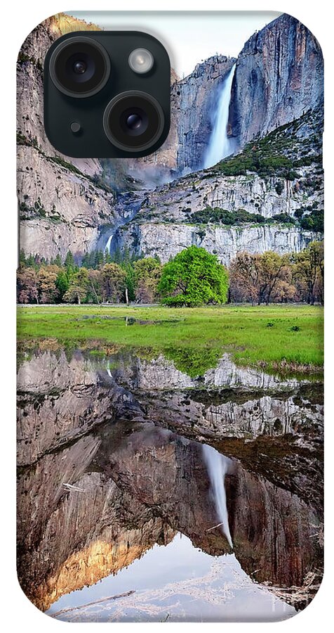 Yosemite iPhone Case featuring the photograph 1248 Yosemite Falls Reflection by Steve Sturgill
