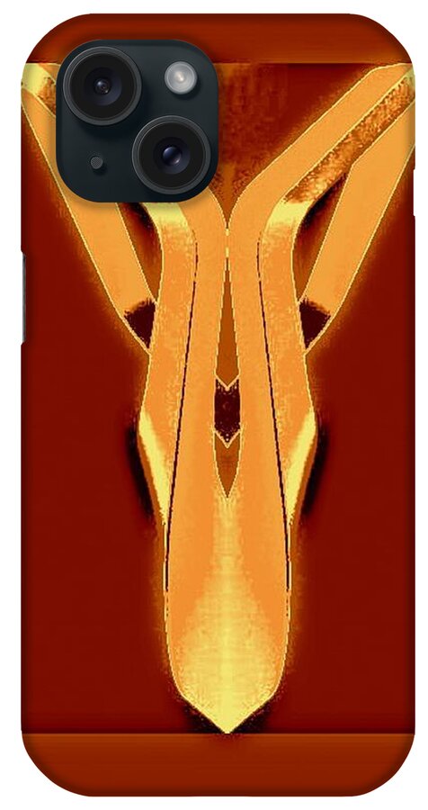  iPhone Case featuring the digital art Untitled #129 by Mary Russell