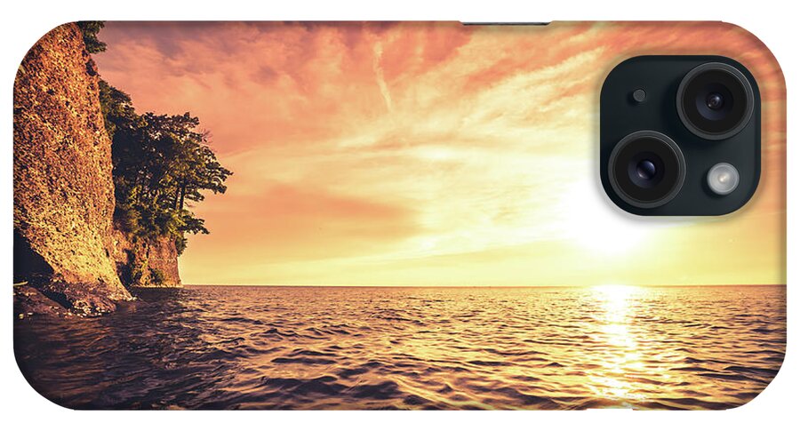 Hamburg iPhone Case featuring the photograph Lake Erie Sunset #13 by Dave Niedbala