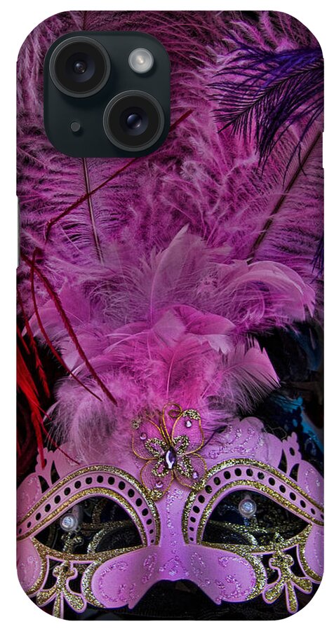 Venetian iPhone Case featuring the photograph Venetian Carnaval Mask #13 by David Smith