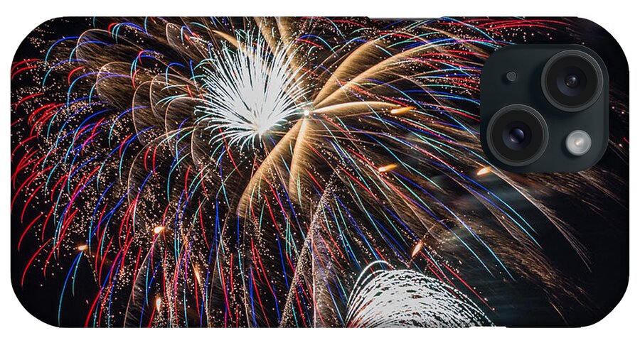 Fireworks iPhone Case featuring the photograph Fireworks 2015 Sarasota 24 by Richard Goldman