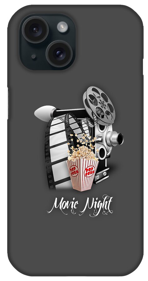Movie iPhone Case featuring the mixed media Movie Room Decor Collection #15 by Marvin Blaine