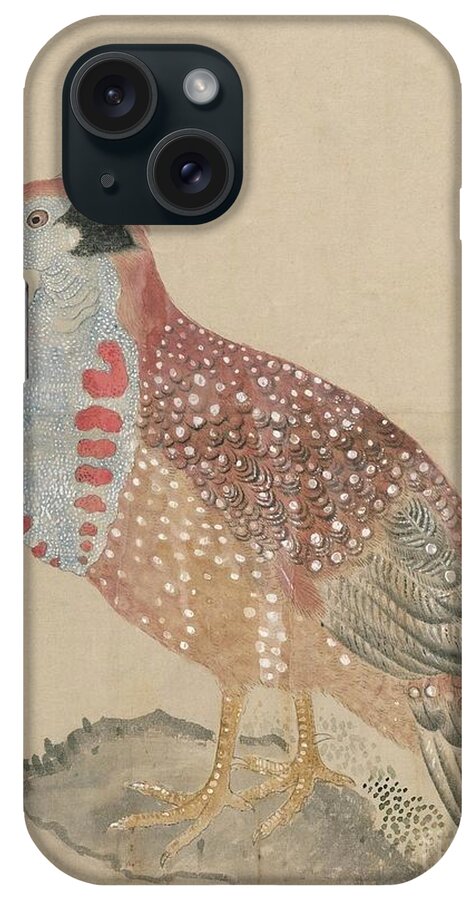 Birds Of Japan In The 19th Century iPhone Case featuring the painting Birds of Japan in the 19th century #16 by Celestial Images