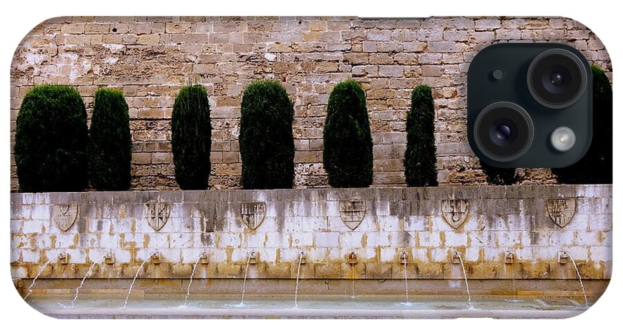 Public Fountain iPhone Case featuring the photograph Public Fountain In Palma Majorca Spain #16 by Rick Rosenshein