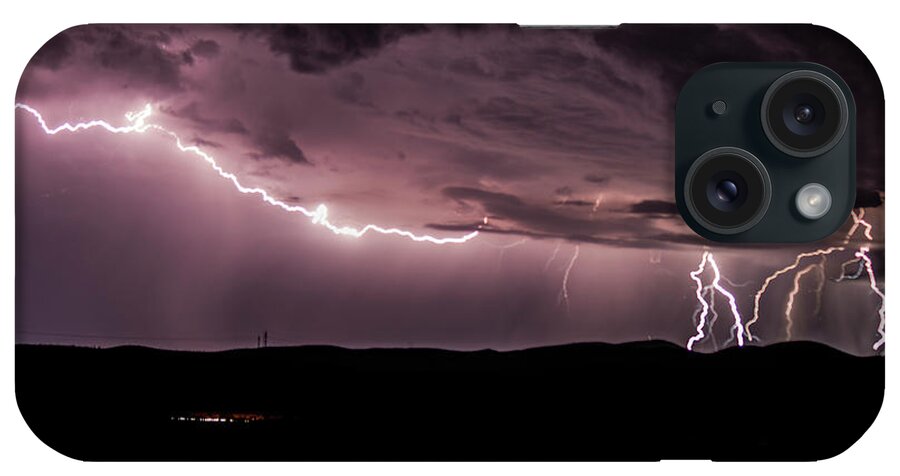 Lightning iPhone Case featuring the photograph Lightning #19 by Mark Jackson