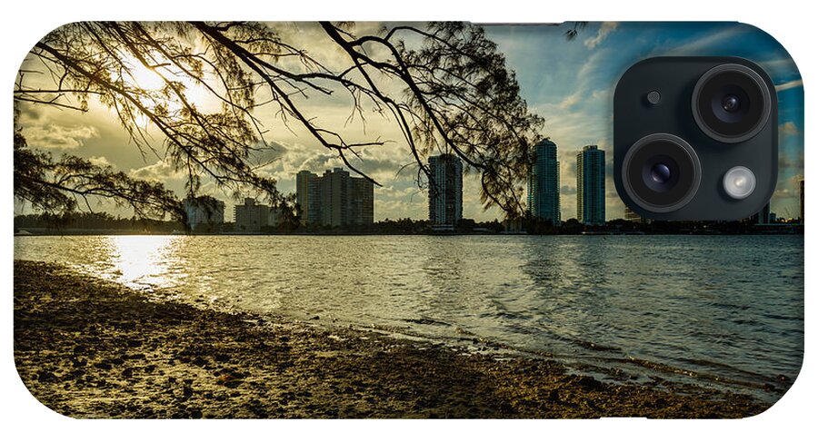 Architecture iPhone Case featuring the photograph Miami Skyline #18 by Raul Rodriguez