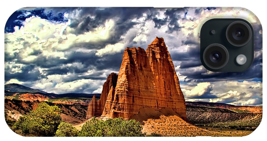 Capitol Reef National Park iPhone Case featuring the photograph Capitol Reef National Park Catherdal Valley #19 by Mark Smith