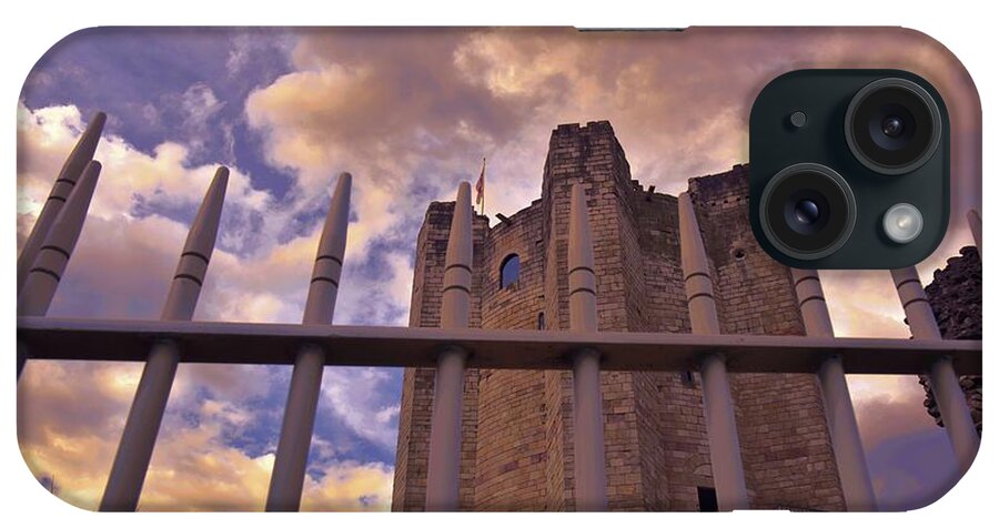Building iPhone Case featuring the photograph Conisbrough castle ruins #19 by Robert Chlopas
