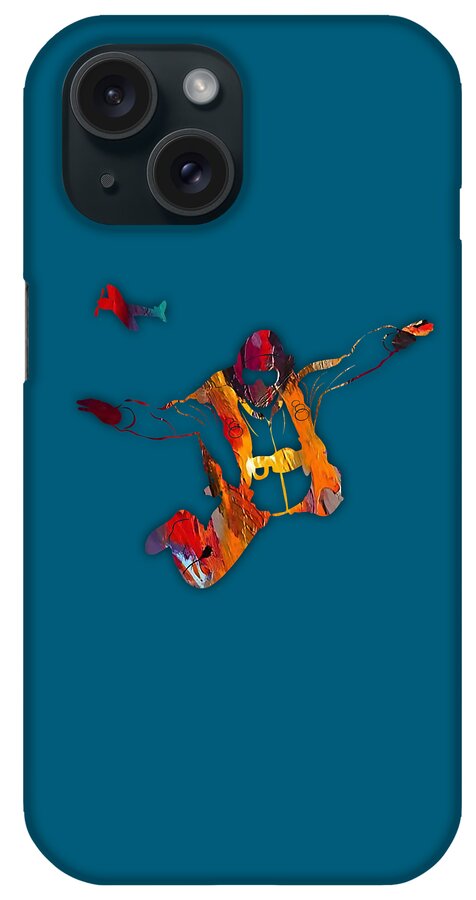 Skydiving iPhone Case featuring the mixed media Skydiving Collection #19 by Marvin Blaine