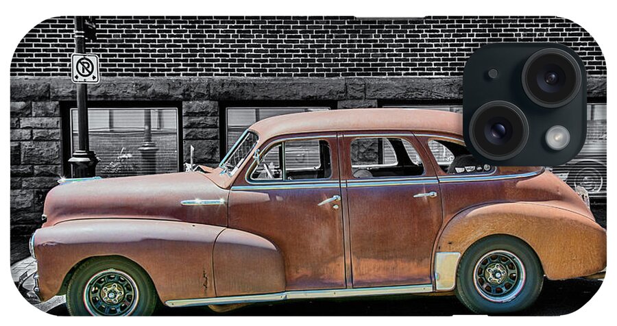 2017 iPhone Case featuring the digital art 1948 Chevrolet Stylemaster by Ken Morris