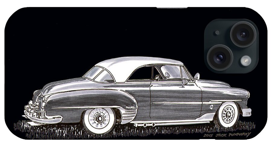 1951 Chevy Bel Air iPhone Case featuring the painting 1951 Chevrolet Bel Air by Jack Pumphrey