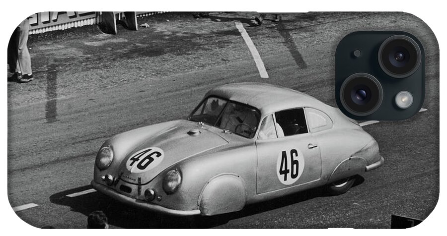 Car iPhone Case featuring the photograph 1951 Porsche Winning at Le Mans by Doc Braham