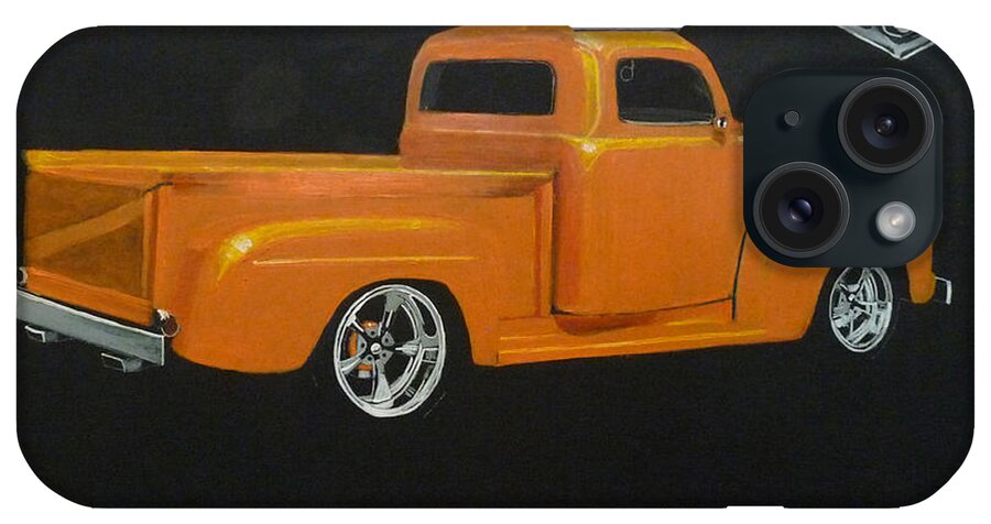 Truck iPhone Case featuring the painting 1952 Ford Pickup Custom by Richard Le Page