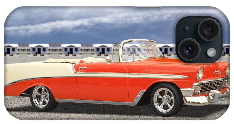 1956 Chevy iPhone Case featuring the photograph 1956 Chevrolet Belair Convertible by Mike McGlothlen