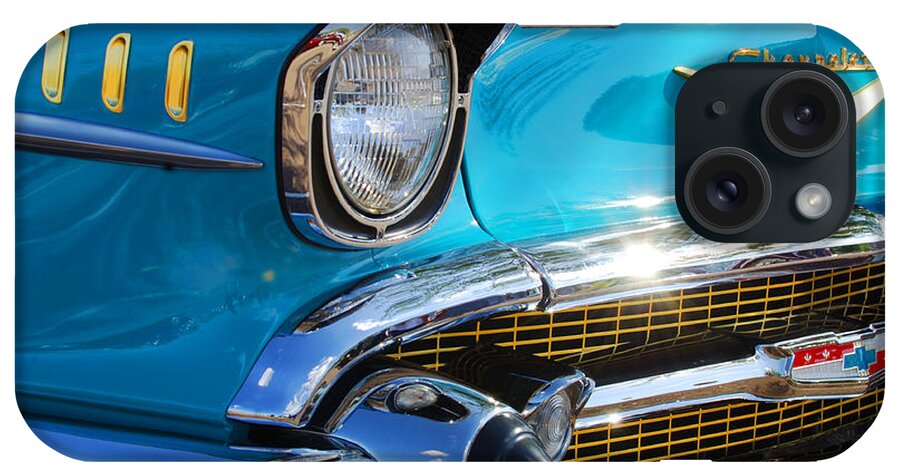 1950's iPhone Case featuring the photograph 1957 Chevrolet Belair Grille by Jill Reger
